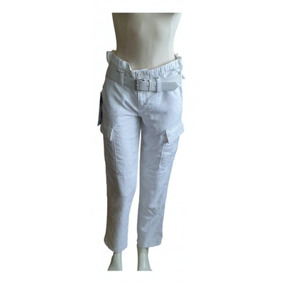 Pre-owned Rta Trousers In White