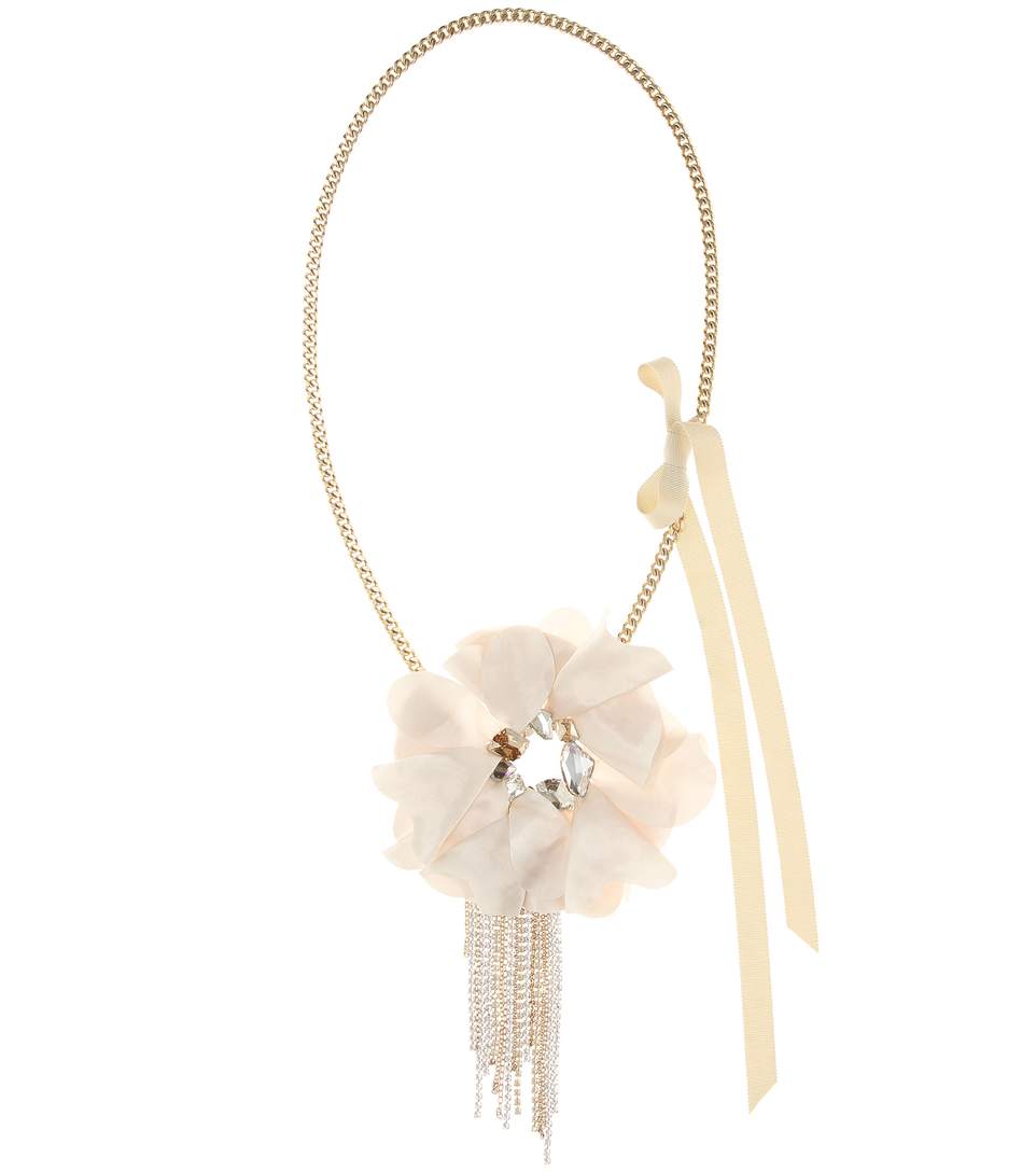 Lanvin Embellished Necklace | ModeSens
