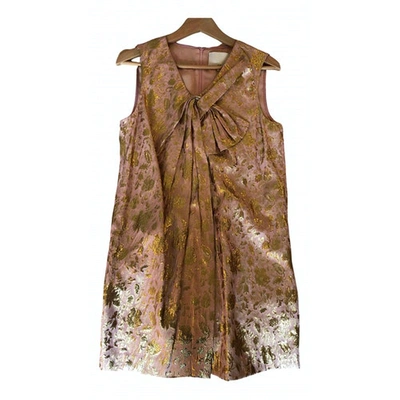 Pre-owned 3.1 Phillip Lim / フィリップ リム Silk Mini Dress In Gold
