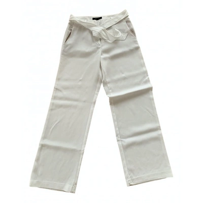 Pre-owned Bcbg Max Azria Trousers In White