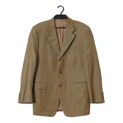 Pre-owned Canali Wool Jacket In Gold