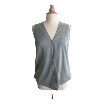 Pre-owned Alexander Wang T Silk Blouse In Green