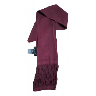 Pre-owned Isabel Marant Scarf In Burgundy