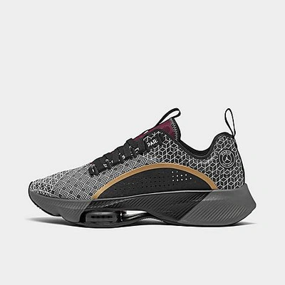 Nike Jordan Men's Paris Saint-germain Air Zoom Renegade Casual Shoes In Black/bordeaux/white/metallic Gold