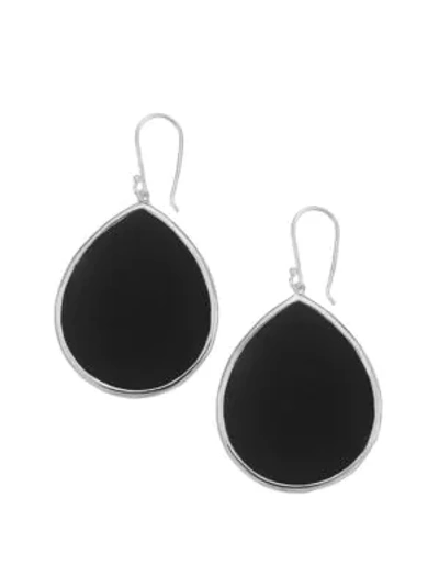 Ippolita Women's Ondine Sterling Silver & Onyx Large Teardrop Earrings In Black
