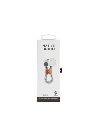 Native Union Belt Apple Watch Charging Cable - Zebra