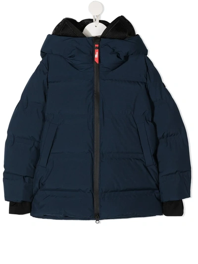 Ai-riders On The Storm Kids' Padded Jacket In Blue