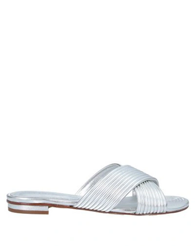 Schutz Sandals In Silver