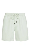 Madewell Drawstring Everywhere Shorts In Sage Mist