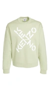 Kenzo Sport X Logo Sweatshirt In Reed