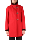 Fay Virginia Red Midi Wool Coat