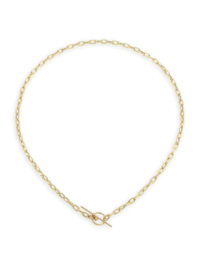 Zoë Chicco 14k Yellow Gold Square Link Chain Toggle Necklace, 16