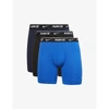 Nike Stretch Boxer Briefs - Pack Of 3 In Obsidian/game Royal/black