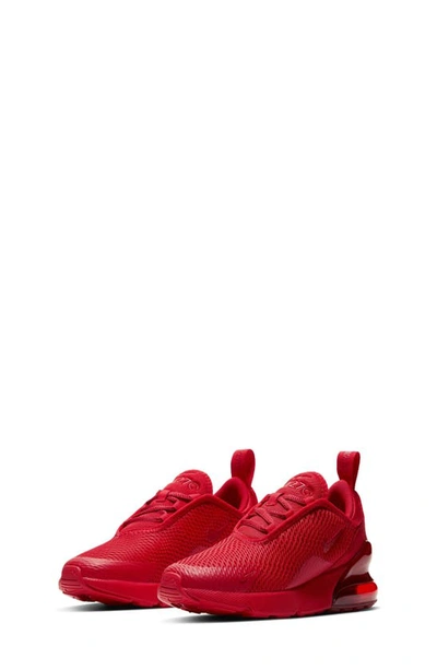 Nike Little Kids Air Max 270 Casual Sneakers From Finish Line In University Red/university Red/university Red