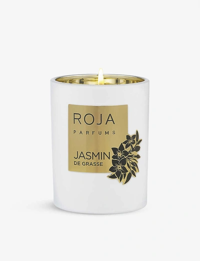 Roja Parfums Jasmin De Grasse Scented Candle 300g In White
