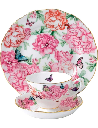 Royal Albert Mirand Kerr Gratitude 3-piece China Set In Navy