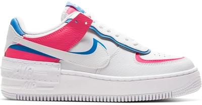 Pre-owned Nike Air Force 1 Low Shadow Cotton Candy (women's) In White/white-white-hyper Pink