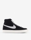 Nike Blazer 77 Suede Trainers In Black Pure Platinum Sail