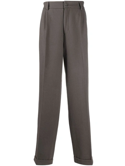 Daily Paper Long Tailored Trousers In Grey