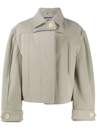 Jacquemus La Veste Albi Wool-blend Jacket In Neutrals