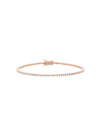 Mateo 14k Rose Gold Diamond Tennis Bracelet In Pink