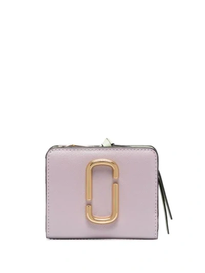 The Marc Jacobs Purple The Snapshot Mini Compact Leather Wallet