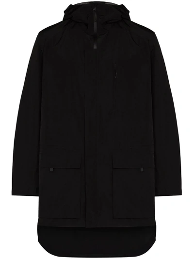 Y-3 Dorico Parka Coat In Black