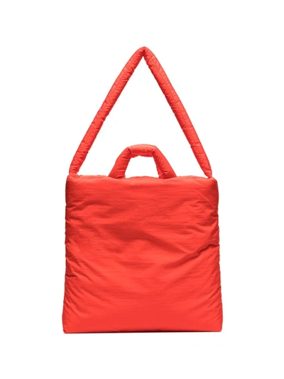 Kassl Editions Coral Red Padded Tote Bag