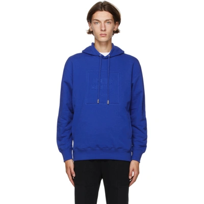 Opening Ceremony Box Logo-patch Hoodie In Elctrc Blue