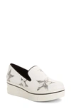 Stella Mccartney Binx Stars Platform Skate Sneaker, White/black In Black White