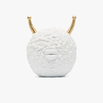 L'objet X Haas Brothers White Monster Ball Porcelain Incense Burner