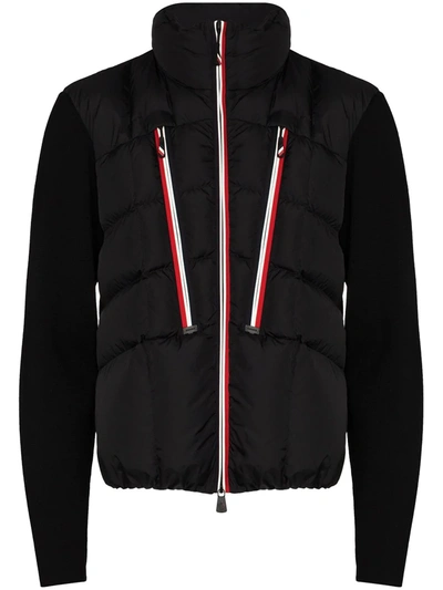 Moncler Black Maglione Panelled Jacket