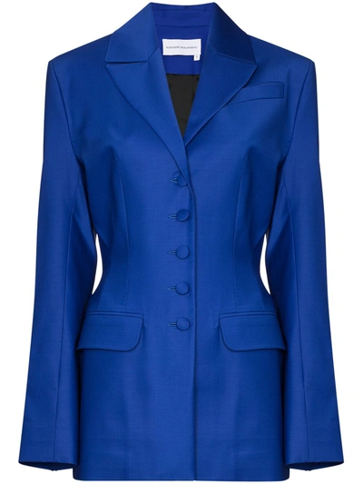 Aleksandre Akhalkatsishvili Single-breasted Blazer Jacket In Cobalt Blue