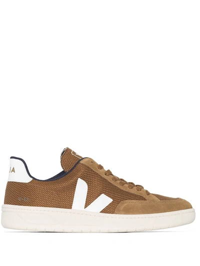 Veja Brown V-12 Low Top Suede Trainers