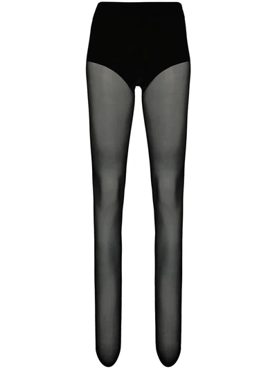Wolford Pure 10 Sheer Tights In Black