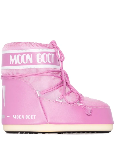 Moon Boot Pink Classic Low Snow Boots