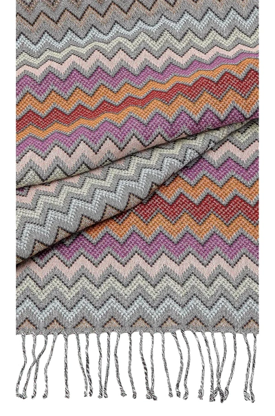 Missoni Multicoloured Perseo Zigzag Throw In Black