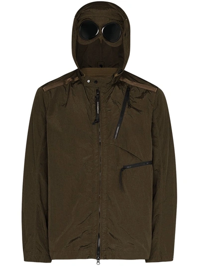 C.p. Company M.t.t.n Goggle Overshirt Jacket In Green | ModeSens
