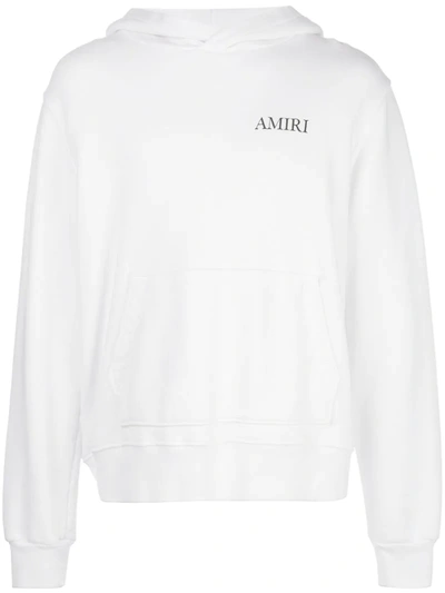 Amiri White Banana Tree Print Hoodie