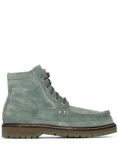 Jacquemus Green Les Chaussures Garrigue Boots