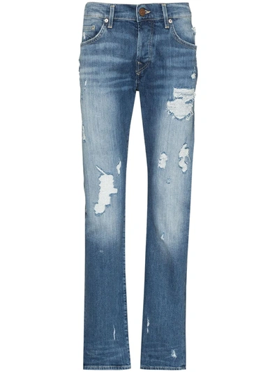 True Religion Rocco Distressed-effect Jeans In Blue