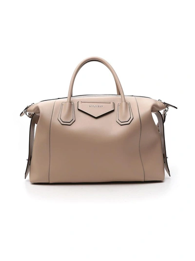 Givenchy Antigona Soft Medium Tote Bag In Beige