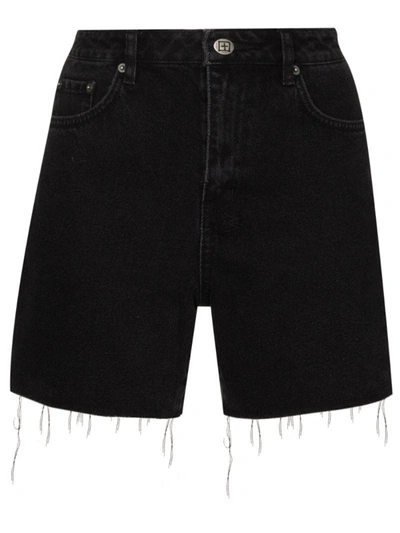 Ksubi Racer Cut-off Denim Shorts In Burnout Trashed