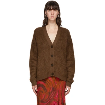 Acne Studios Brown Rives Button-up Cardigan