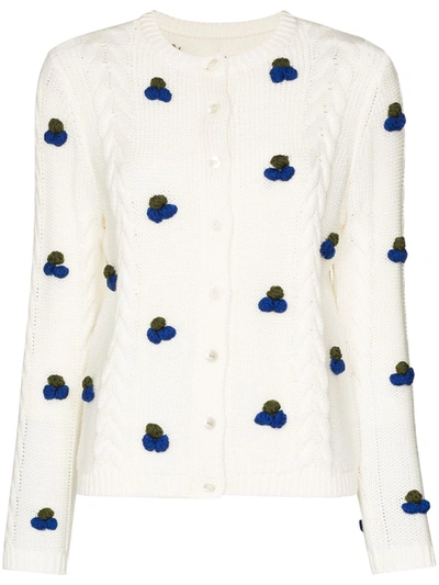 Shrimps Silos Wool Knit Cardigan In White