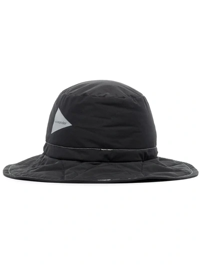 And Wander Black Padded Bucket Hat