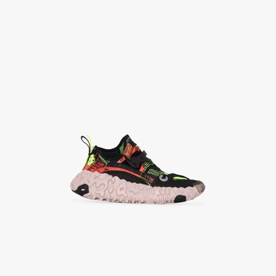 Nike Overreact Flyknit Ispa Sneakers In Black