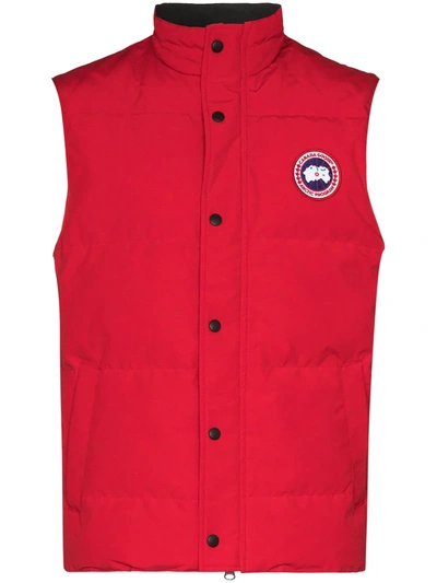 Canada Goose Garson Padded Down Gilet In Red