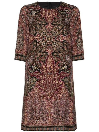 Etro Paisley-print Shift Dress In Multicolour