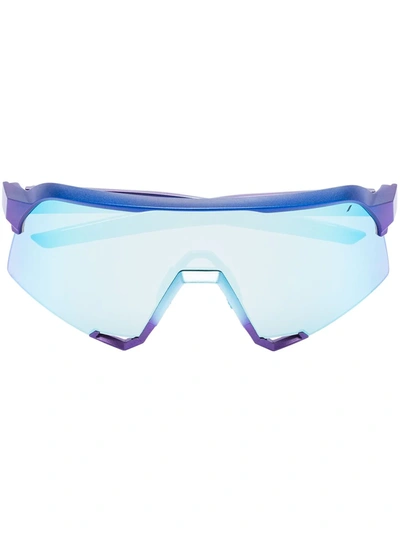 100% Eyewear Orange Speedcraft Cycling Performance Sunglasses In Blue